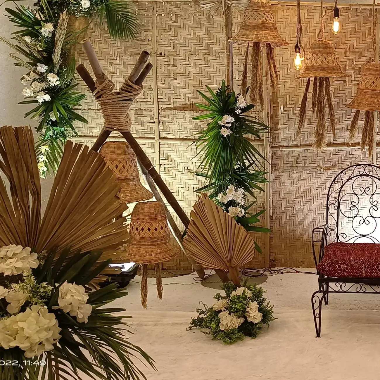 Warm event interior